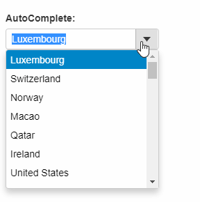 AutoComplete
